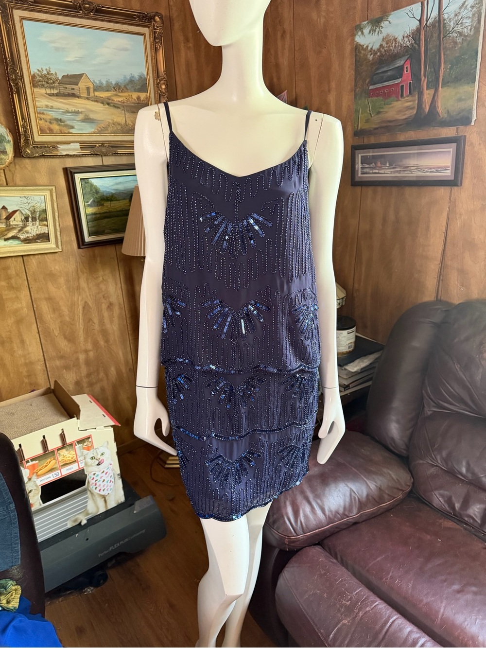 Laundry By Shelli Segal Beaded Dress
